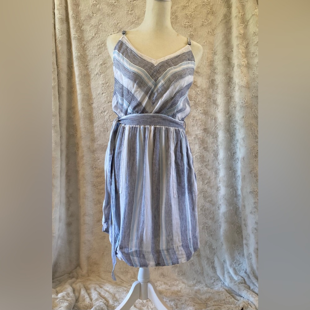 Splendid mini dress in a size small in blue and white
